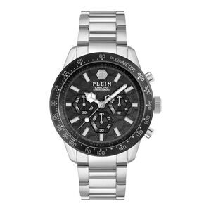 Philipp Plein Pleinmeter Chronograph Watch Silver Mens